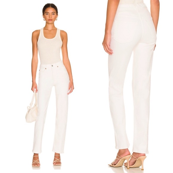 Re/Done Denim - NWT | Re/Done | High Rise Stove Pipe Denim | White | Size 28